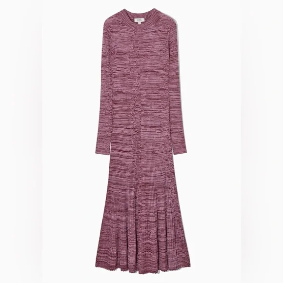 Mélange Ribbed Midi Dress - Picture 5 of 6